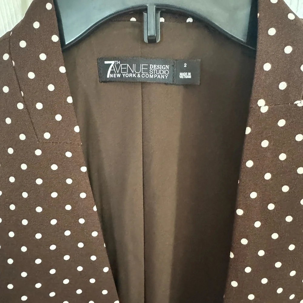 NY & Co Polka Dot Women's Blazer - Picture 3 of 3